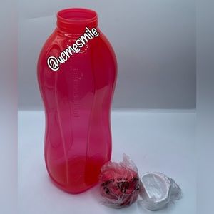 Tupperware Eco Pink Punch twist Water Bottle